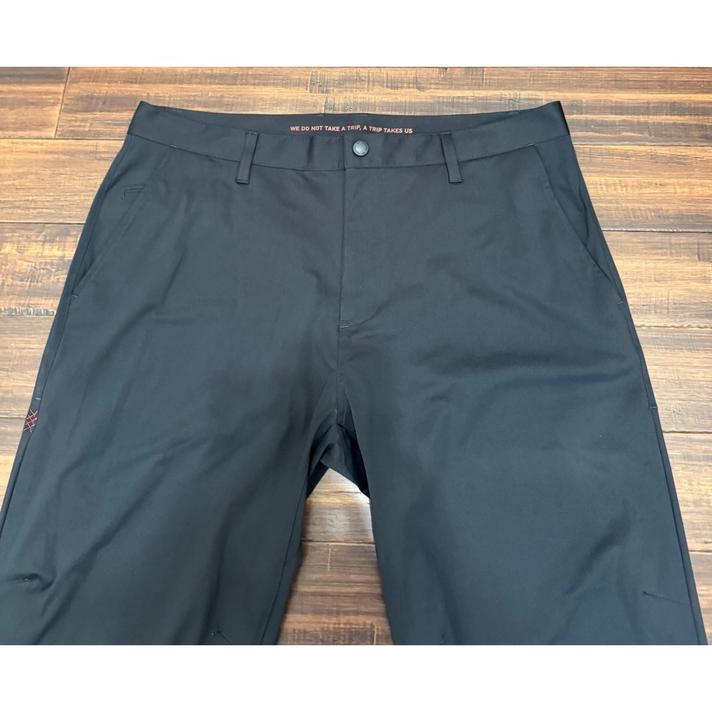 Rhone Commuter Collection Pants Mens 36 Black Japanese Stretch Articulated Knee
